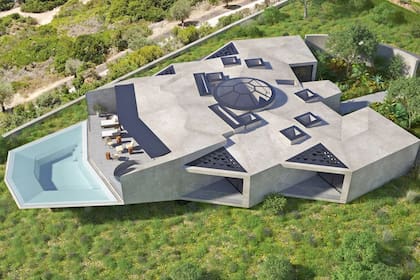 La fabulosa casa inspirada en Star Wars que el estudio Bespoke Architects está construyendo en Algarve, Portugal.
