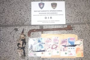 La faca y otros elementos secuestrados