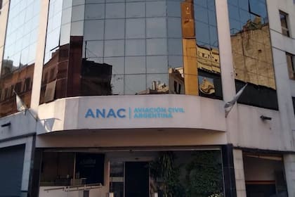 La fachada del edificio de la ANAC, que cambió ayer sus autoridades