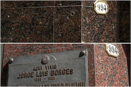 La fachada donde estuvo la placa y ya no está