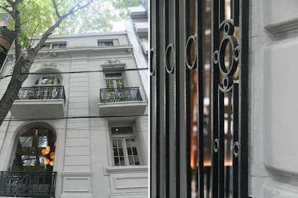 La fachada se conservó tal como estaba. La ventana del primer piso había sido previamente reemplazada por un panel fijo de vidrio, pero la herrería es original.