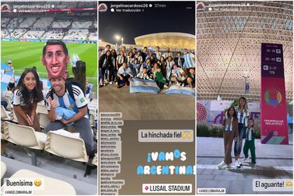 La familia de Ángel Di María lista para alentar a la selección argentina (Foto: @jorgelinacardoso26)