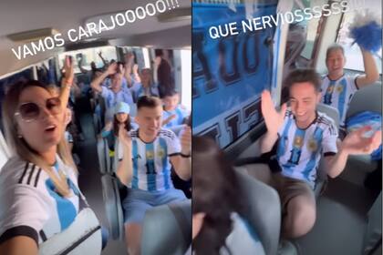 La familia de Ángel Di María mostró todo su entusiasmo y emoción en el debut de Argentina en el Mundial