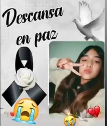 La familia de Candela despidió a la adolescente en redes sociales