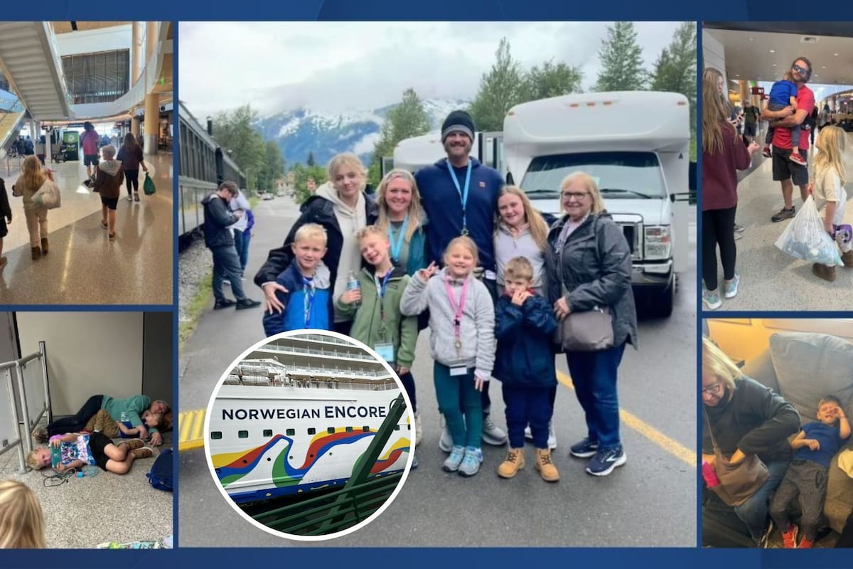 La familia de Joshua Gault quedó varada en un punto remoto de Alaska