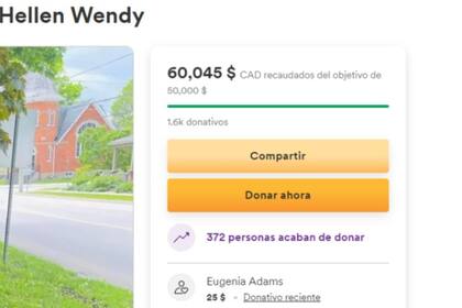 La familia de la joven realizó una campaña para recaudar fondos; Por el momento, llevan más de 60 mil dólares