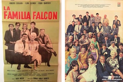 La familia Falcón fue de las primeras ficciones icónicas de la televisión argentina. Emilio Comte y Silvia Merlino, marido y mujer en la vida real, daban vida a dos hermanos en la ficción.