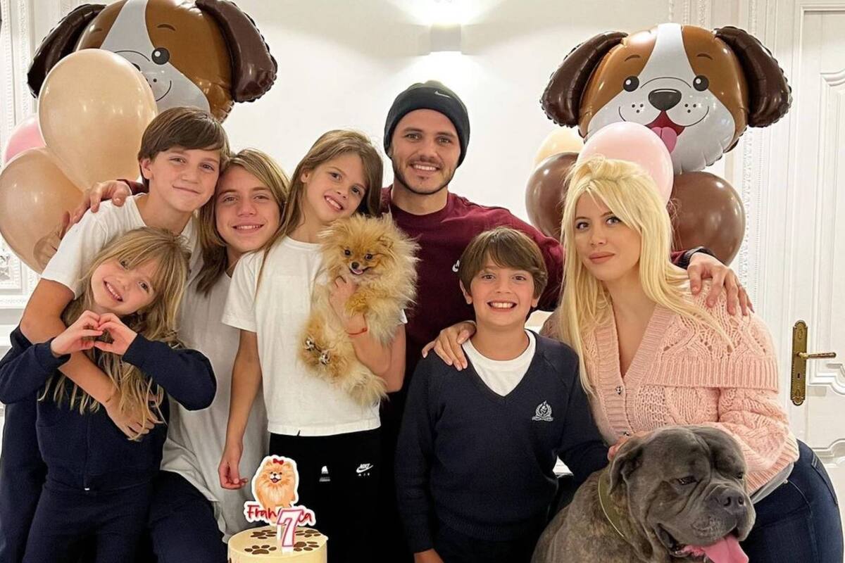 La familia festejó el cumpleaños de Francesca (Foto Instagram @wanda_nara)