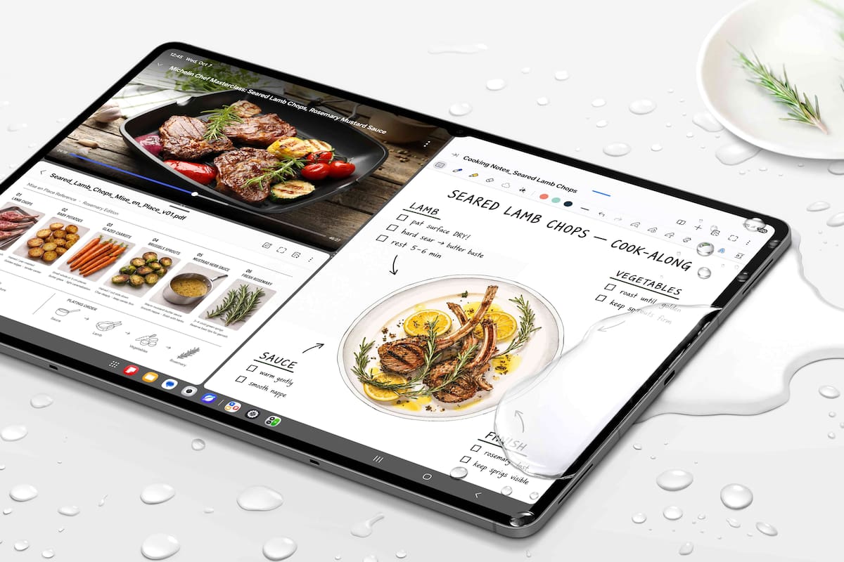 La familia Galaxy Tab S12 viene protegida contra el agua y el polvo