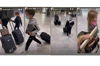 La familia Icardi volvió armar las valijas y todavía se desconoce el destino. Imagen: Instagram