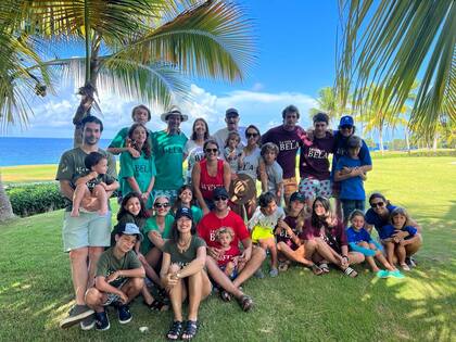 La familia Lappas, a pleno