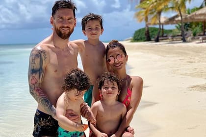 La familia Messi está hace varios días en Antigua y Barbuda, en un hotel exclusivo en una isla privada
