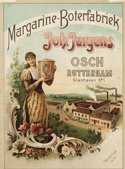 La familia neerlandesa Jurgens fue clave en la expansión industrial de la margarina durante la década de 1870