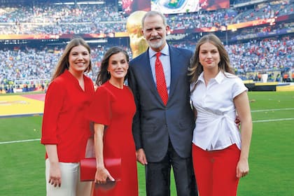 La familia real festeja el Campeonato Mundial de Fútbol el 19 de julio en Nueva Jersey