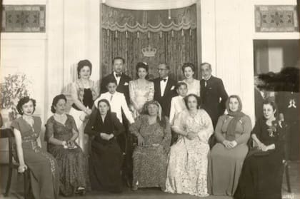 La familia real iraquí, antes del golpe de estado de 1958