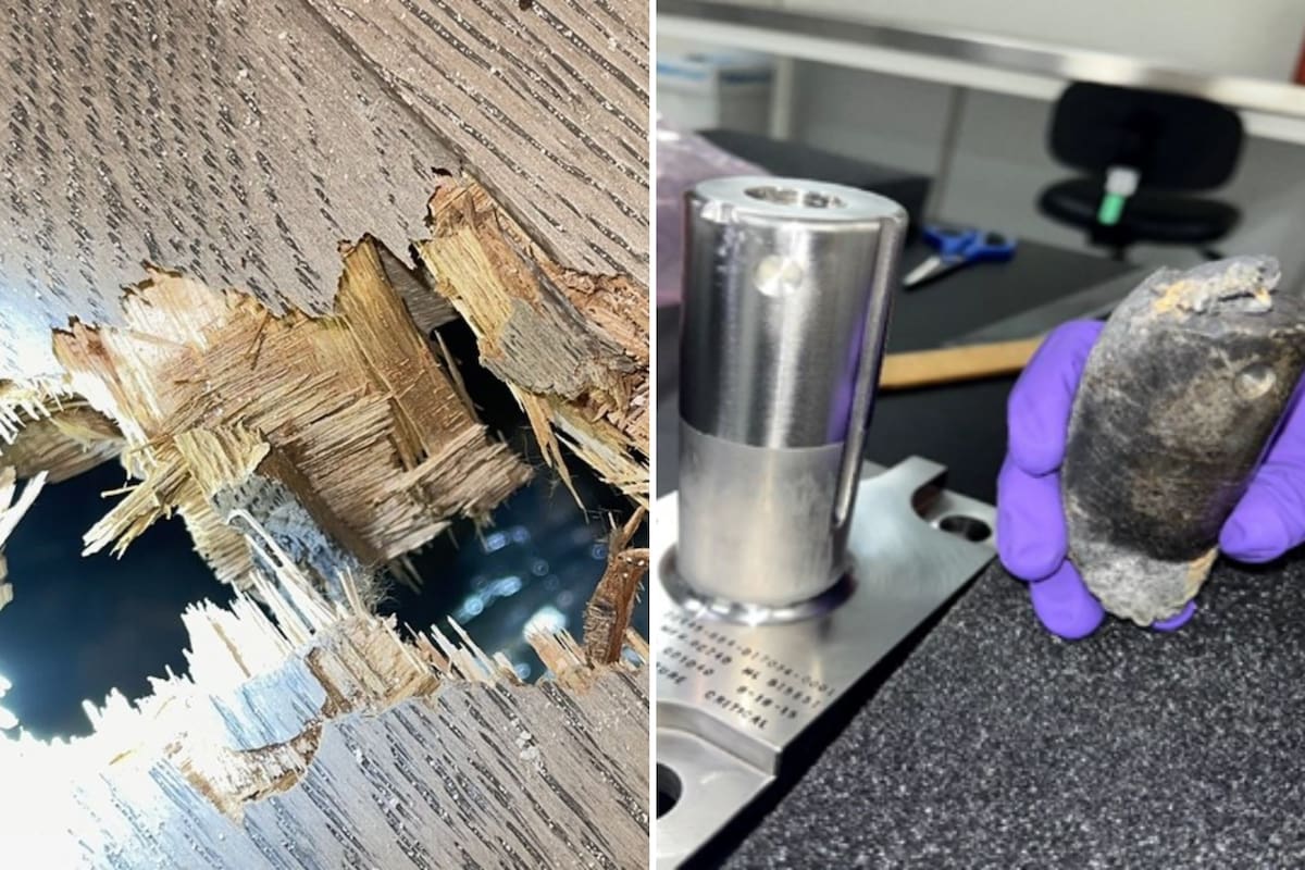 La familia reclama 80 mil dólares por el daño que provocó la basura espacial que se estrelló en su hogar