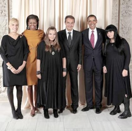 La familia Rodríguez Zapatero en la Casa Blanca