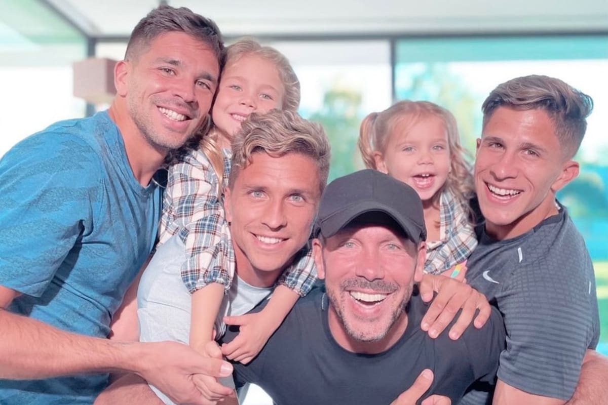 La familia Simeone despide a su abuelo que tanto quería