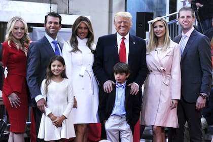 La familia Trump completa, en 2016