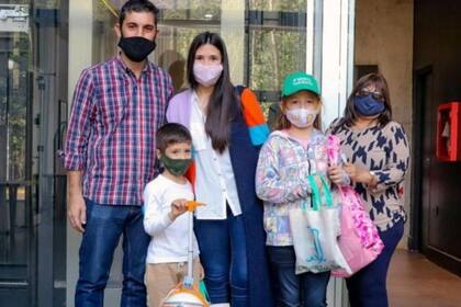 La familia Zayas vive en Posadas, pero pudo disfrutar un fin de semana en Puerto Iguazú