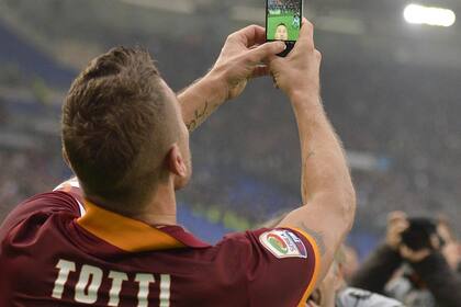 La famosa selfie de Francesco Totti