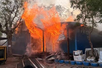 La farmacia del hospital también fue bombardeada