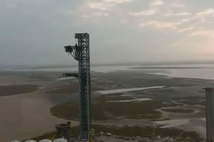 La fascinante torre está en proceso de construcción en la sede de Boca Chica, Texas