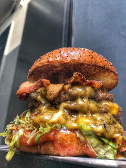 La Fat Jack, con pn brioche y picante