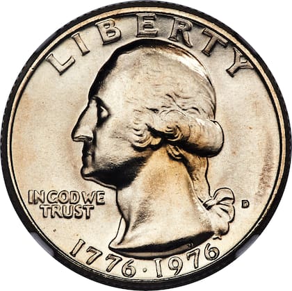 La fecha de 1776 - 1976 en el diseño la convierte en una moneda única