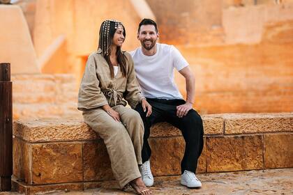 La felicidad de Antonela Roccuzzo y Lionel Messi en Riad