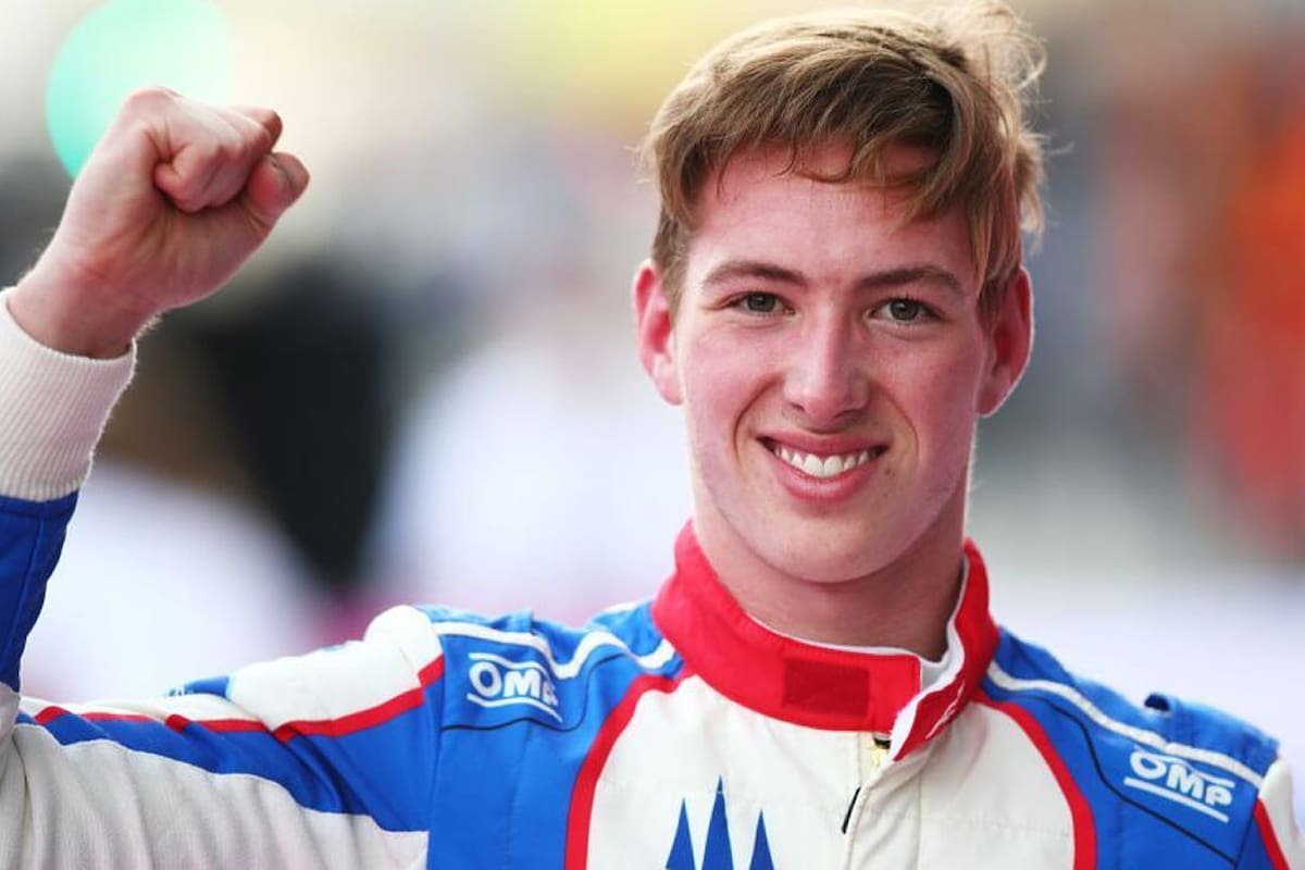 La felicidad de David Schumacher después de ganar su primera carrera en la Fórmula 3