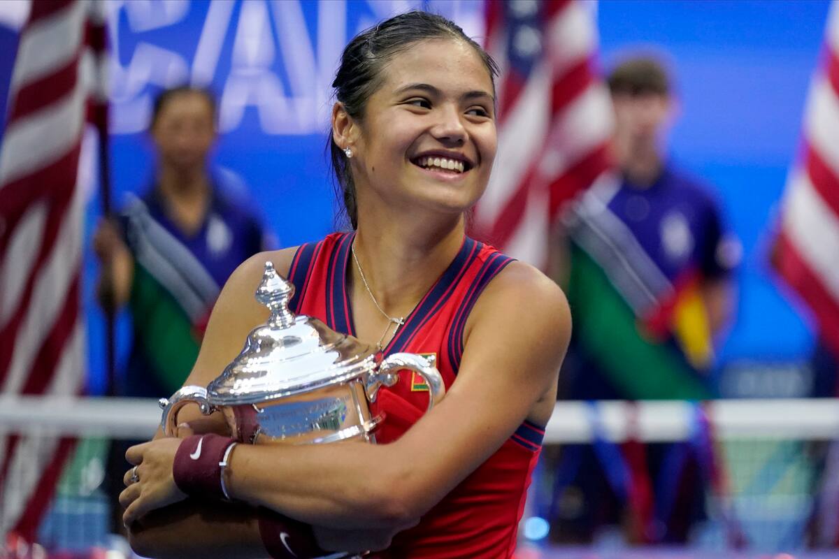 La felicidad de Emma Raducanu; la británica, con 18 años, consiguió un logro inmenso en Flushing Meadows