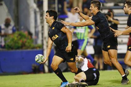 La felicidad de Moroni tras vulnerar el ingoal de Lions