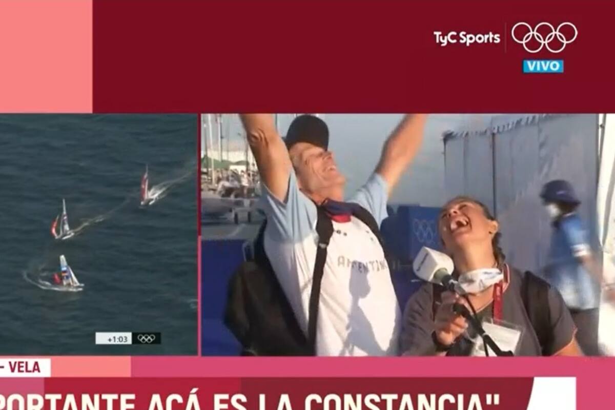 La felicidad de Santiago Lange y Cecilia Carranza tras la noticia de la conquista de la primera medalla para la Argentina