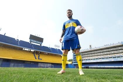 La felicidad del Pipa, en su regreso a Boca en enero de este año