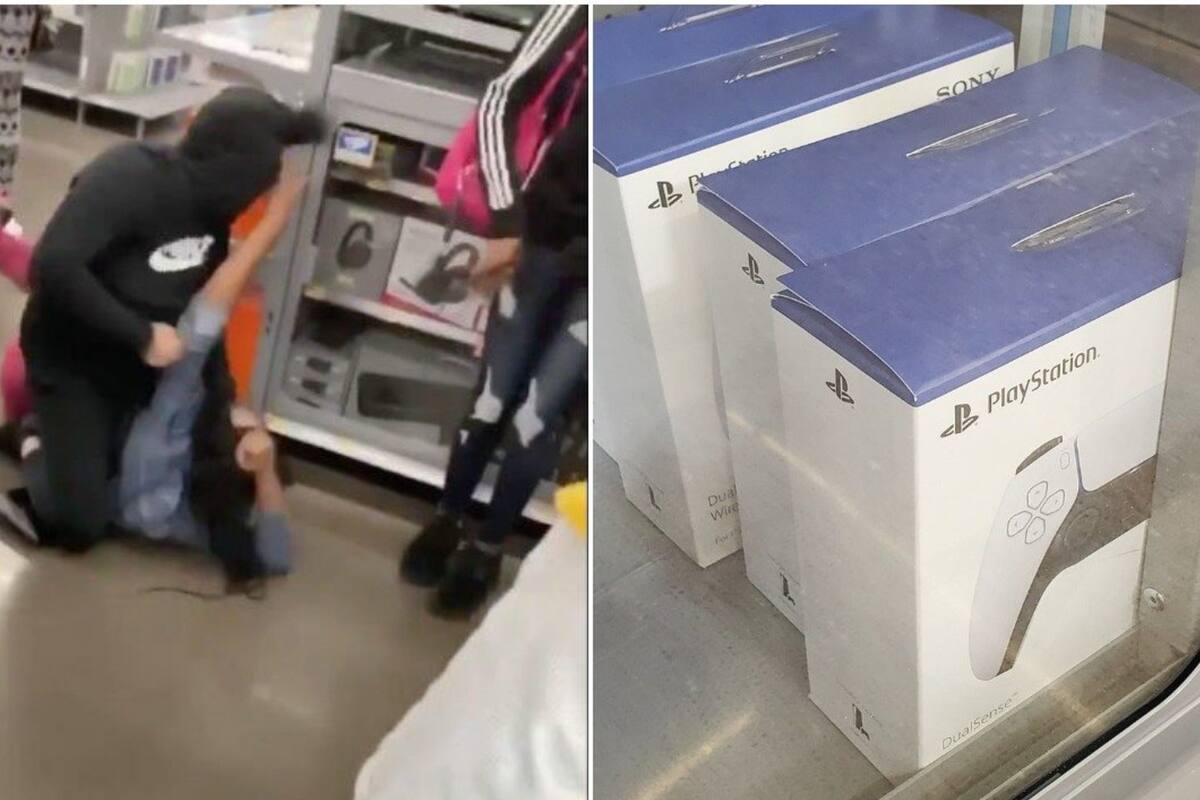 La feroz pelea entre dos mujeres por una PS5 ocurrió en Carolina del Norte, Estados Unidos. Imagen: Twitter