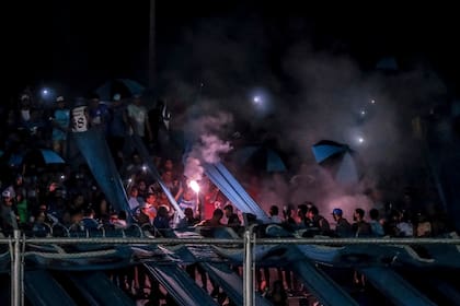 La fiesta de los hinchas de Belgrano en su estadio