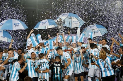 La fiesta del campeón en Avellaneda
