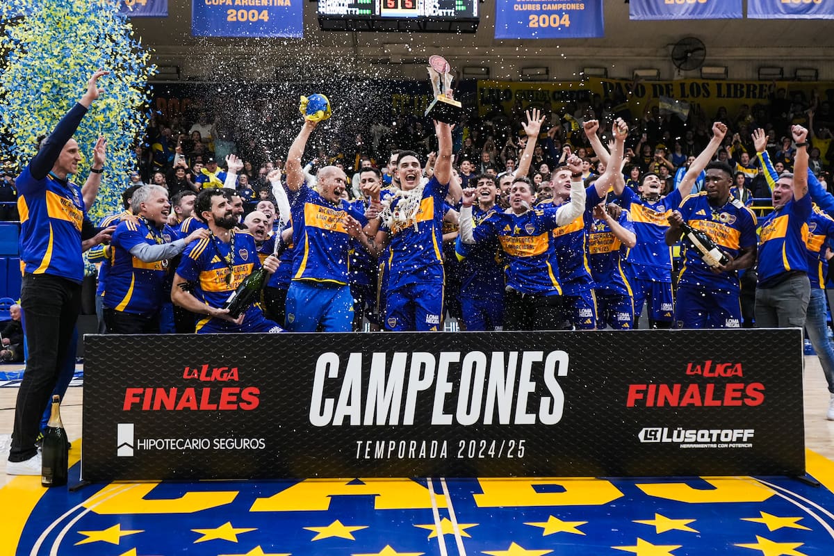 La fiesta en la Bombonerita fue de Boca, otra vez campeón de la Liga Nacional de básquetbol