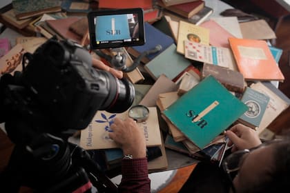 La filmación de "Biografía de Jorge Luis Borges", de Mariano Llinás
