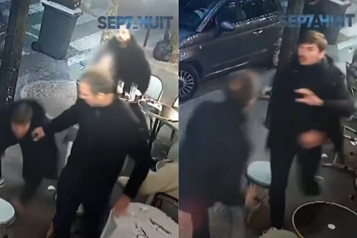 La filmación de las cámaras de seguridad reveló los segundos previos al ataque