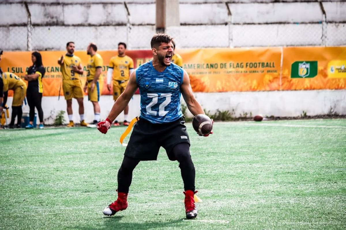 La final de fútbol americano entre Brasil - Argentina se vivió con gran intensidad en los Panamericanos 2022; se definió por un punto.