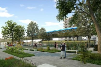 La finalidad es despejar la traza por donde pasará el viaducto del Ferrocarril General San Martín