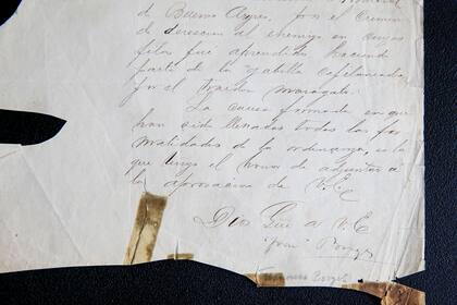 La firma de Francisco Borges en el documento que prueba que pasó por las armas a Silvano Acosta