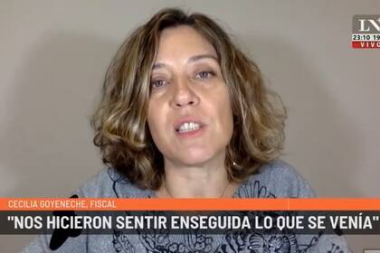 La fiscal Cecilia Goyeneche