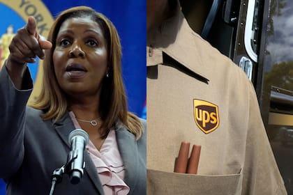 La fiscal general de Nueva York, Letitia James, presentó una demanda contra UPS