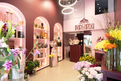 La florería, sobre la calle Juncal, luce como una delicada joyería con piezas exclusivas