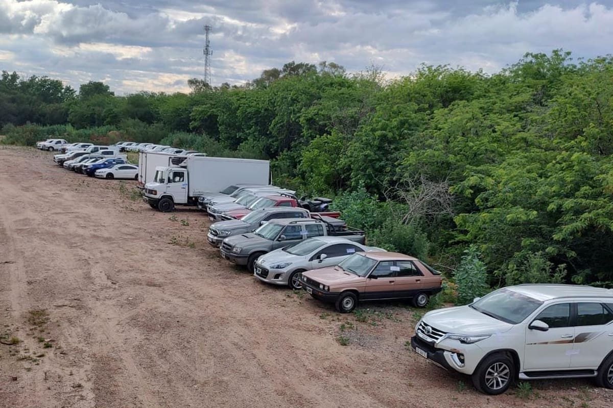 La flota de vehículos adjudicada a la banda de Mameluco Villalba