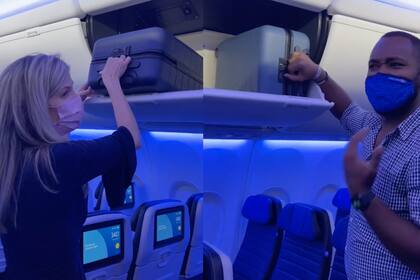 La forma correcta de acomodar las maletas en el avión, de acuerdo con United Airlines