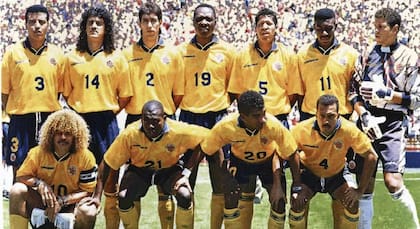 La formación de Colombia en su adiós del Mundial 94, antes del homicidio de Andrés Escobar